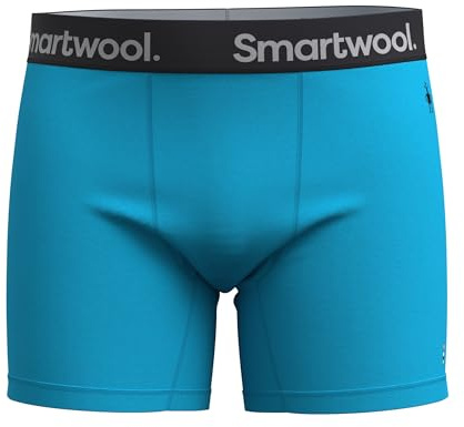 Smartwool Herren-Boxershorts aus atmungsaktiver Merinowolle, für den Alltag, Pool, Blau, X-Large