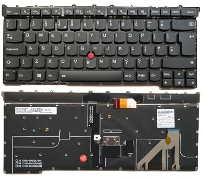 XINDIKBHUB UK Backlit Laptop Replacement Keyboard for Lenovo Thinkpad X1 Carbon X1C 3RD 2015 Year