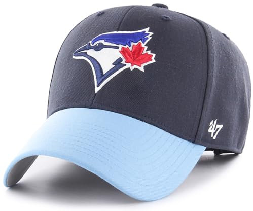 47 MLB Two Tone MVP Verstellbare Mütze, Erwachsene, Einheitsgröße (Toronto Blue Jays), Blau, Einheitsgr��e