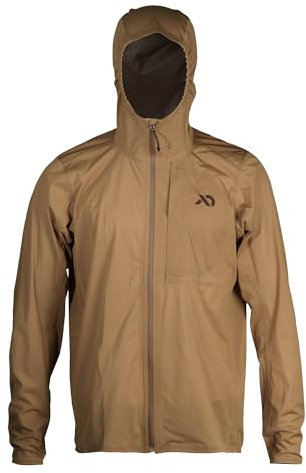 First Lite Herren FlashStorm Jacke - 3-lagiger ultraleichter wasserdichter Regenmantel für die Jagd & Angeln, Dry Earth, XXL