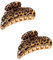 Miaija Lot de 2 pinces à cheveux léopard pour femme - Antidérapantes - Pour cheveux épais et fins - 9 cm