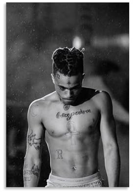 XXXTentacion 1 Musikposter, Albumcover, Poster, dekorative Gemälde, Leinwand, Wandposter und Kunstdrucke, modernes Zuhause, Schlafzimmer, Dekoration, Poster, 30 x 45 cm, ungerahmter Stil