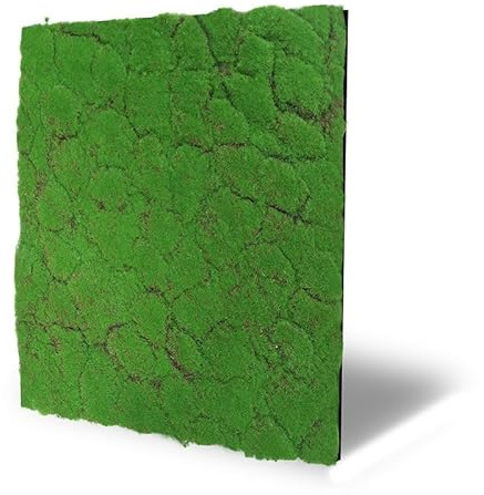 JANGAL Modular Wall Design Moos Paneel (52 x 52 cm), Modulares Wandpaneel, mit recyceltem PET-Filz, zum Kleben oder Schrauben, Wandverkleidung, Wand Deko, Mooswand (Forest Green Design Moos)