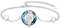 PARYFO Pferde Armband 925 Sterling Silber Verstellbares Pferde Armband mit Blauen Kristall Pferde Schmuck Geschenk für Damen Mädchen Pferde Liebhaber