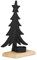 EGLO LIVING Deko Baum mit Teelichthalter Baliguian, Weihnachtsdeko Wohnzimmer, Tischdeko Weihnachten, Adventsdeko Fensterbank aus Holz in Natur und Metall in Schwarz, 27 x 18 cm