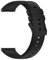 Foyscr Silicone Strap, Quick Buckle Waterproof Soft Strap, Black Strap, Black Stainless Steel Buckle, Men's and Women's Smartwatch Strap, Sport Watch Strap (Black Buckle-22mm)