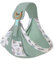 AdBrawoy Babytragetuch Baumwolle Babytrage Neugeborene bis Kleinkind (3.2-15.0 kg), leicht, Ringschlinge, Babytrage, Grün