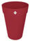 elho Loft Urban Rund Hoch 42 - Blumentopf für Außen - Ø 42.0 x H 56.0 cm - Rot/Theaterrot