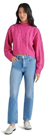 Steve Madden Suéter Marcie para mujer, fucsia (Festival Fuschia), XS