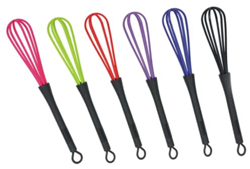 SHOWERORO 6piezas Batidor De Tinte Para Salón Batidor De Peluquería Batidores De Plástico Para Mezclar Color Aleatorio Agitador De Globo