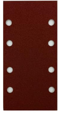 Papel de lija para lijadora eléctrica, hojas de lija de grano 1000, 30 unidades, 93 x 185 mm, almohadillas de lija eléctricas de velcro, papel de lija cuadrado de gancho y bucle, 8 agujeros, pulido y