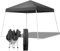 Outopee 8ft x 8ft Pop Up Canopy Tent, Outdoor Gazebo Folding Canopy with Carry Bag for Commercial Events, Party, Backyard BBQ, Camping, Slant Legs, Dark Grey