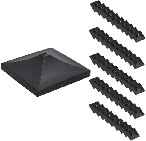 Plastic Fence Post Caps for Fence Posts 75mm x 75mm Protector Cover 50pc