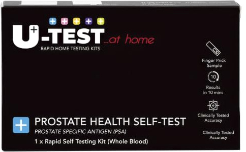U-Test Home Self-Test for Prostate Health, Accurate & Rapid Result in Under 10 Minutes - Detect Prostate Specific Antigen (PSA) -Single Person Prostate Test Kit