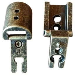 2 Pezzi Cerniera Anticata per Mobili e Armadi - Cardini Stile Arte Povera, Finitura Bronzata, Scodellino Ø 27mm, Cerniera in Metallo Resistente con Basetta, Facile Installazione A0109