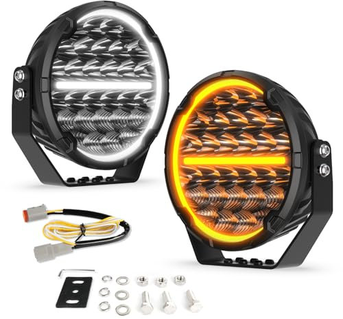 CO LIGHT LED Zusatzscheinwerfer 12V/24,9 Zoll 160W 28000LM 10°-30° LED Fernscheinwerfer & 120° Breitscheinwerfer IP68 wasserdicht Scheinwerfer für Autos Boote Motorräder