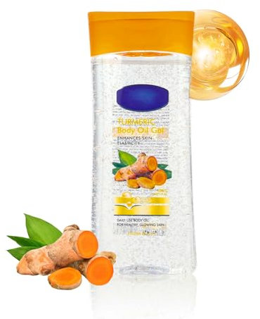 Turmeric Oil - Pure Extracts Turmeric Massage Oil, Turmeric Massage Oil, Turmeric Essential Oil for Acne, Dark Spots and Smooth Skin,Body Moisturiser 200ml