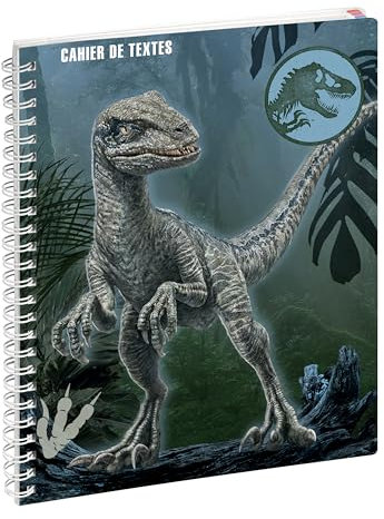 Exacompta - Ref. 9901073E – 1 Hausaufgabenheft Jurassic World Raptor 17 x 22 cm – Motiv Raptor