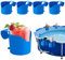 Porte Gobelet Piscine, HOVCEH 5 Pièces Piscine Panier de Rangement, Détachable Accessoire Piscine pour Les Boissons, Les Téléphones Portables, Les Clés