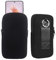 6.9 inch Neoprene Belt Phone Holster,Universal Pouch Sleeve Neck Bag with Clip Compatible with iPhone 16 15 14 13 12 Pro Max,Compatible with Samsung S25 S24 S23 Ultra W Neck Strap cy (BLACK)
