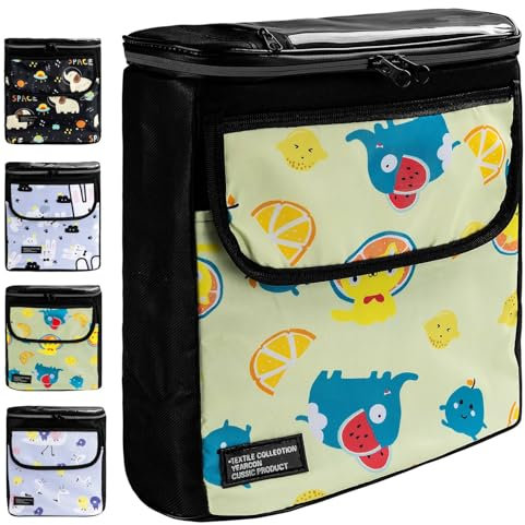 Generisch Fahrradtasche Kinder, Lenkertasche Fahrrad Kinder wasserdichte Fahrradkorb Kinders für Laufrad Dreirad Scooter, Fahrradkorb Kinders Vorne, Fahrrad Lenker Tasche, Universell Passen (Früchte)