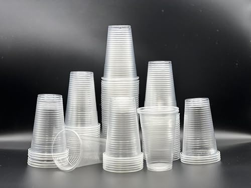 HOT BARGAINS 3000 X 7oz Clear Plastic Cups | Reusable & Disposable | Sealed Pack for Water Coolers, Vending, and Events (3000)