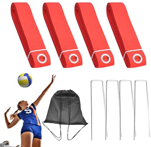 Beachvolleyball Linien | Tragbare Volleyball Markierung | Tragbare Sportausrüstung für, Garten, Park und Training