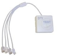 MICHAUD - DTI précablé avec Cordon RJ45 Quadruple Longueur 400mm pour la Distribution du téléphone et de l'ADSL