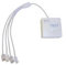 MICHAUD - DTI précablé avec Cordon RJ45 Quadruple Longueur 400mm pour la Distribution du téléphone et de l'ADSL