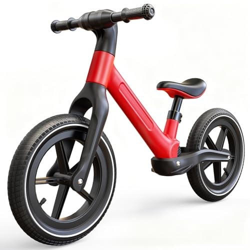 Skirfy 14 Zoll Laufrad, Laufrad ab 2 Jahre,Höhenverstellbarer Satte Fahrrad für Jungen und Mädchen von 2 bis 5 Jahren