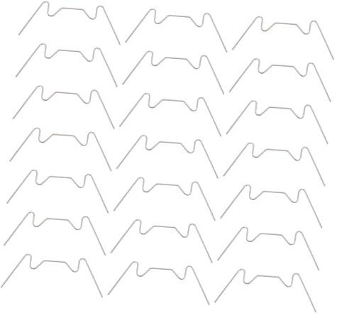 Levemolo 25 Piezas Unidades Clips W de Acero Inoxidable para Fijación Vidrio Invernadero Resistentes y Duraderos Adecuados para Jardín y Paneles
