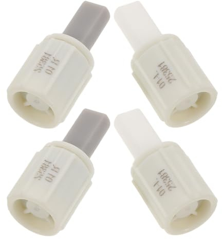 SILENRADAWN 4pcs Toilet Seat Soft Close Dampers Silent Closing Plastic Buffer Shock Absorbers with Universal Compatibility for Toilet Lid in Bathroom