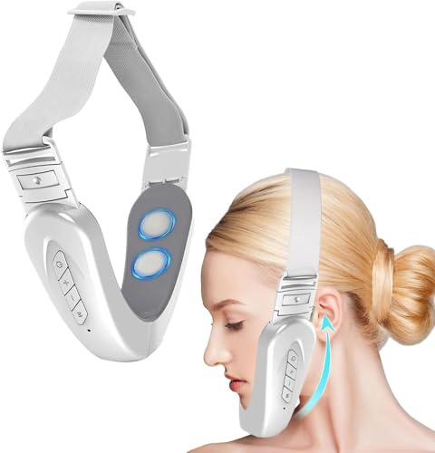 Massaggiatore Viso Lifting, Macchina Elettrico Viso Lifting Massaggiatore Facciale V Coltello di Bellezza 6 Modalità 15 Livelli per Dispositivi Tonificanti, Antiossidanti e Riparatori Pelle