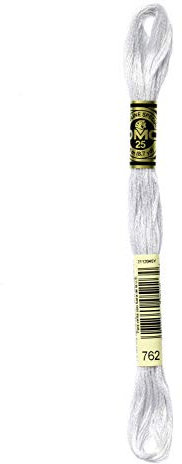 DMC 6-Strand Cotton Embroidery Thread, 8 m, Light Pearl Grey
