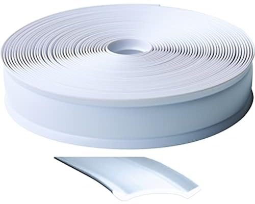 RV Designer E461, strapazierfähige Vinyl-Einsatzleiste, 2,5 cm breit, 30,5 m Rolle, weiß
