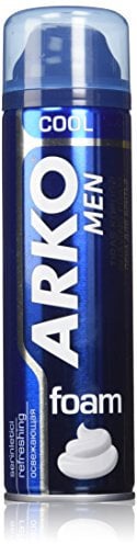 Arko Shaving Foam, Cool, 12 Ounce by Arko