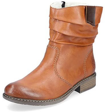 Rieker donna Stivaletti Z4180, signora Bottini,boots,stivaletti,stivaletto,foderato,stivali invernali,marrone (braun / 22),41 EU / 7.5 UK