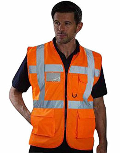 Yoko – Schulterträgern Weste Zip neon – -Jacke Sicherheit – hvw801 – Unisex Damen/Herren