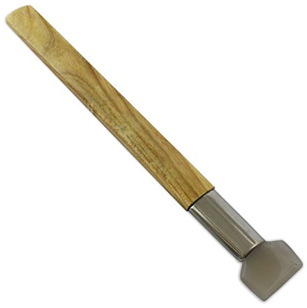 Quadratisch flacher Polierer aus Achat für Metall, Ton und Schmuckhersteller - 22 cm formendes Werkzeug