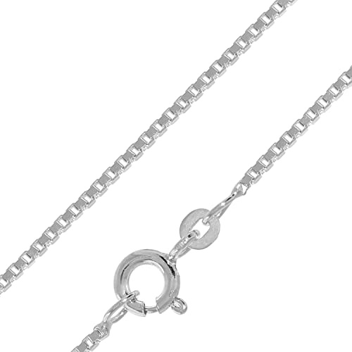 trendor Halskette für Anhänger 925 Silber Rhod. Venezianer Kette 1,2 mm