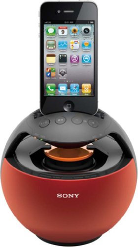 Sony RDPV20IPR - Altavoz para iPod/iPhone, Color Rojo