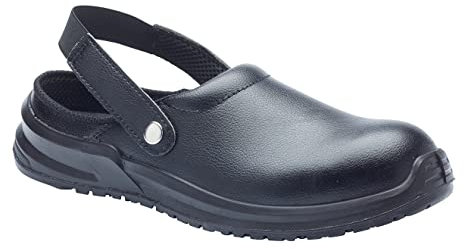 Blackrock Safety Clogs, Steel Toe Cap Crocs, Chef Crocs, Kitchen Clogs, Safety Shoes for Mens and Womens, Sandals - Size 7