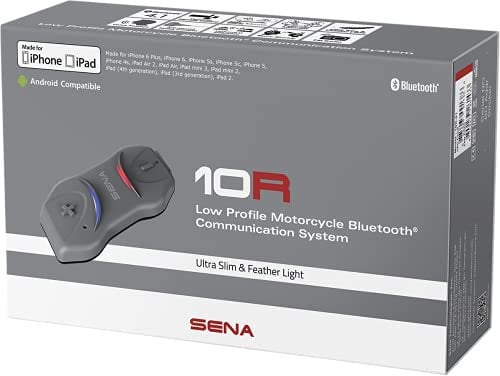 Sena 10R-01 Motorcycle Bluetooth Communication System (Black) by Sena