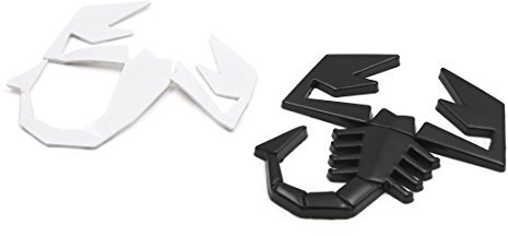 sourcing map Schwarzer Metall-Skorpion-Form Auto Außendekor Aufkleber, Selbstklebender Aufkleber