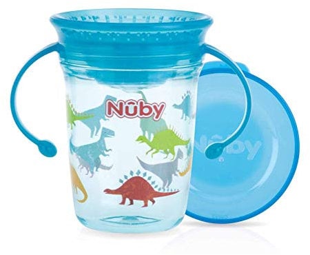 Nûby Gobelet Magique 360° en Tritan Turquoise 240 ml