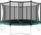 BERG Favorit Trampoline Regular 430 cm grün + Safety Net Comfort | Premium Trampolin, Hohe Qualität Kinder Trampolin, Robust und Sicher, Rund