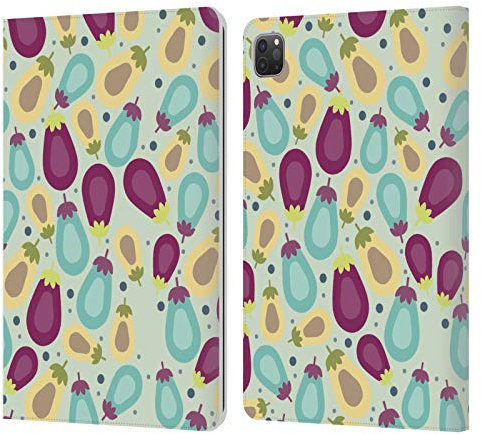 Head Case Designs Avocado Obst Muster Gruppe 2 Leder Brieftaschen Handyhülle Hülle Huelle kompatibel mit Apple iPad Pro 11 2020/2021 / 2022