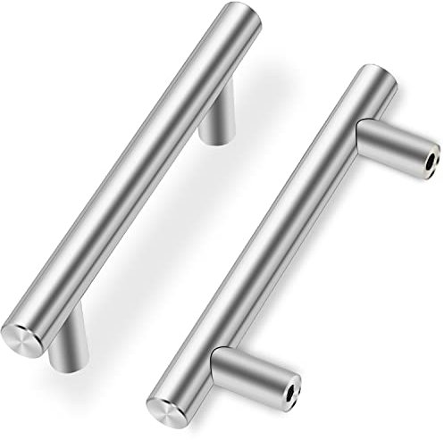 Drenky Küchengriffe,2 Stück Griffe Möbel Griffe für Küchenschränke Möbelgriffe 96mm Schrankgriffe Möbelgriffe Edelstahl Griffe Kommode mit Schrauben für Schublade,Schrank,Möbel und Küche