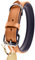 Schnüffelfreunde Halsband für Hunde aus Leder, Hundehalsband für den großen, mittleren und kleinen Hund, Lederhalsband gepolstert, robust (M - 28-36cm, Beige)