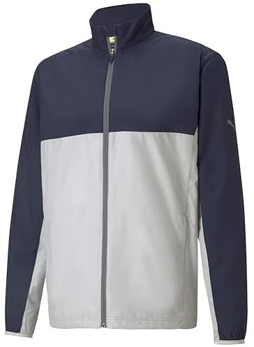 PUMA First Mile Veste coupe-vent pour garçon, Bleu marine vif, M